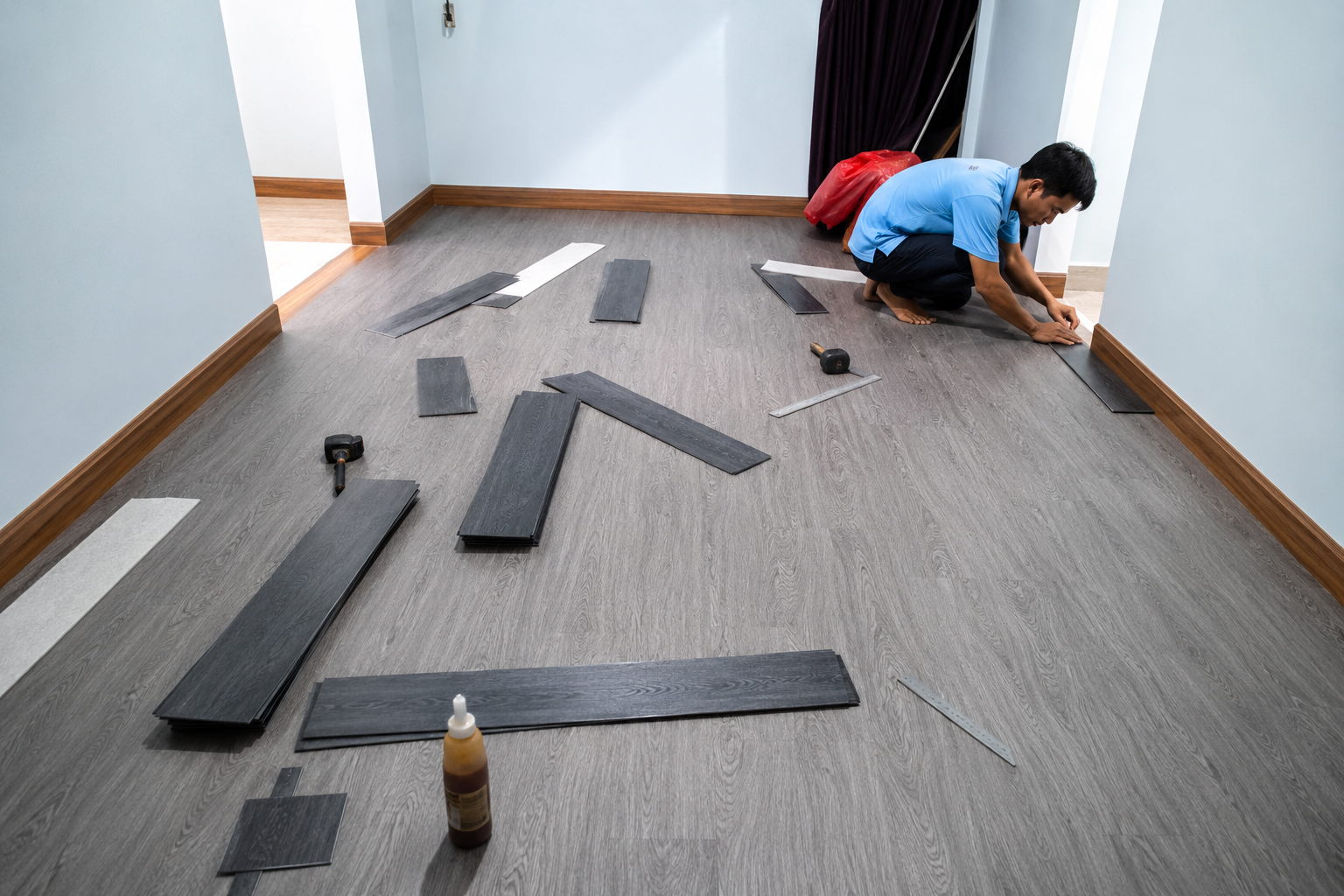 jasa pasang spc flooring dan jasa pasang vinyl lantai pvc